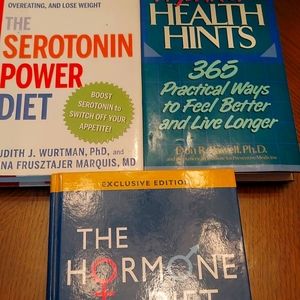 3 Diet books and 1 Health hints book.